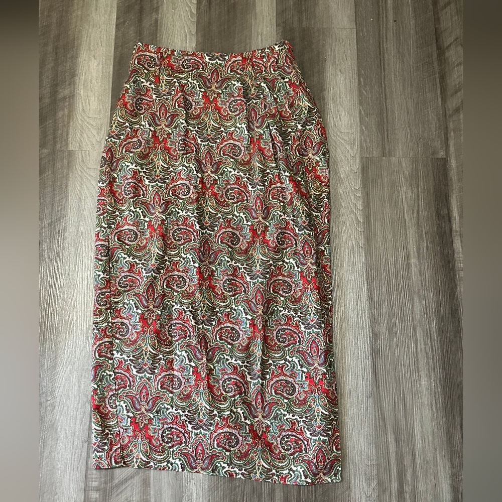 Vintage BushWacker Paisley Print Skirt Size 6